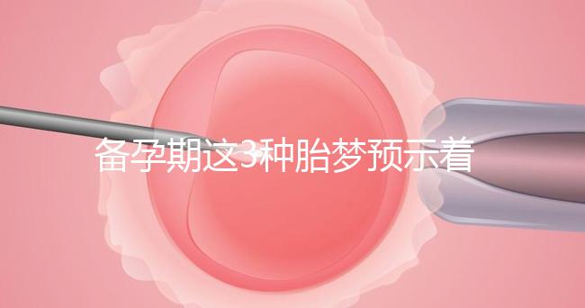 備孕期這3種胎夢預示著貴子降臨，想懷兒子有福利了