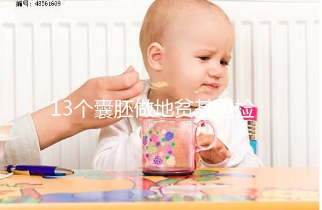 13個囊胚做地貧基因檢測幾率多少分析，附能篩幾個答案